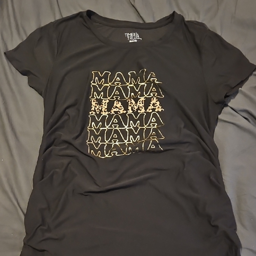 Time And Tru "MAMA" Maternity Top Size L